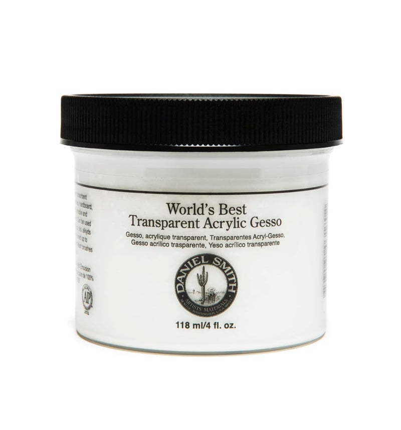 DANIEL SMITH Acrylic Gesso, 4oz Jar Transparent, 284060016